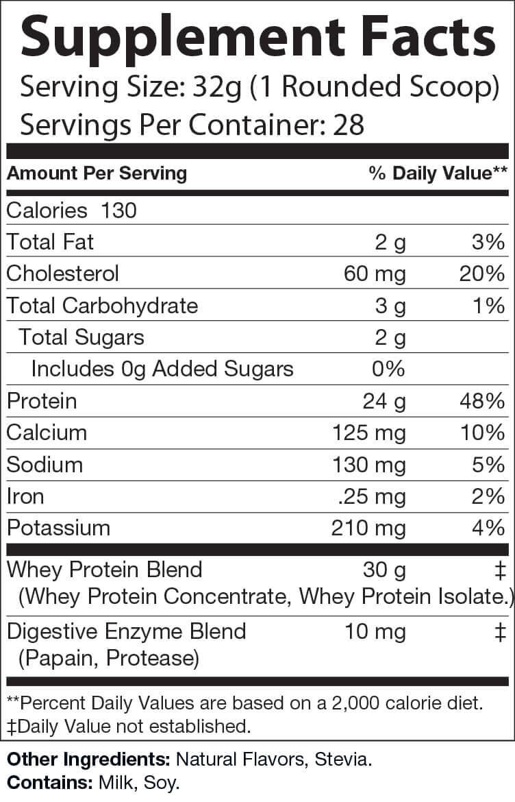 2lb Whey Natural Salted Caramel – 28 servings - PowerBlast Inc