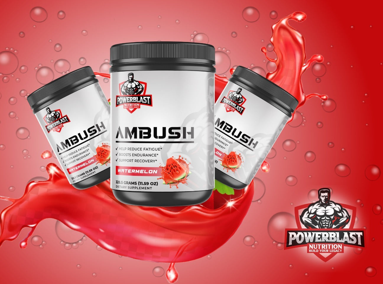 Ambush - BCAA Shock Powder (Watermelon)